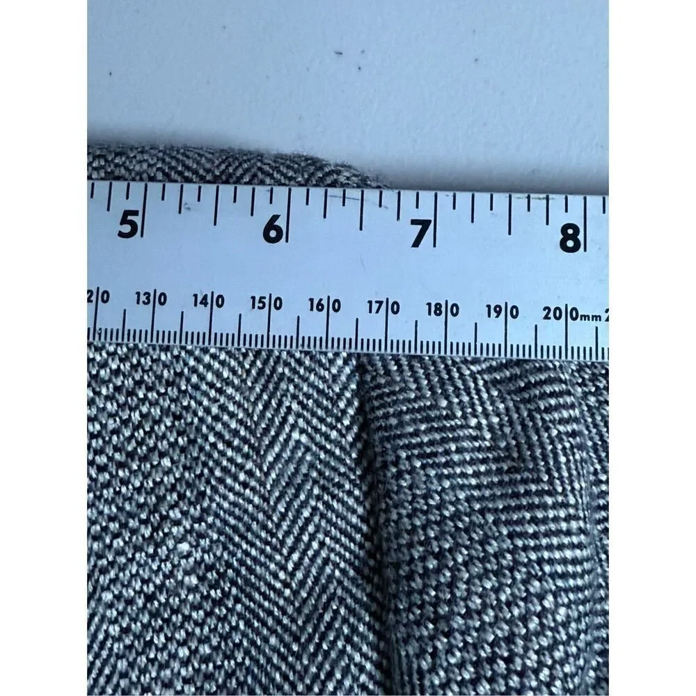 Haggar Imperial Gentlemen Fit Blazer Sports Coat Mens 40L Grey Tweed Herringbone